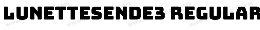 LunettesEnde3 Regular字体转换